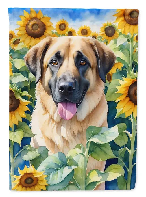 Anatolian Shepherd in Sunflowers Garden Flag Caroline's Treasures