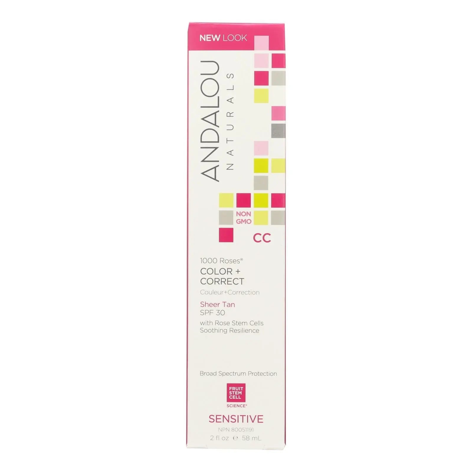 Andalou Naturals Color Plus Correct - Sheer Spf 30 - Tan - 2 Oz Andalou Naturals