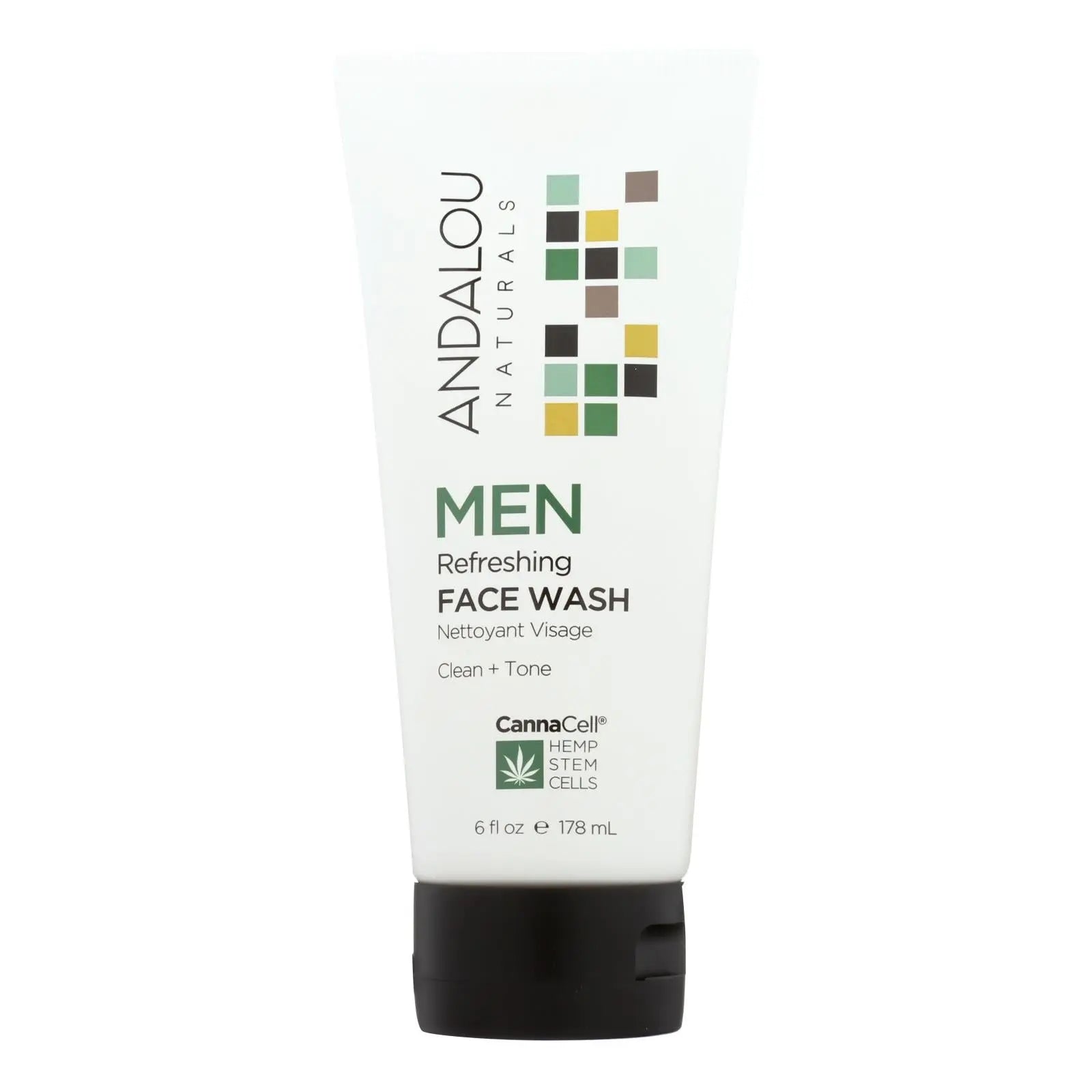 Andalou Naturals - Face Wash - Men's Refreshing - 6 Fl Oz. Andalou Naturals