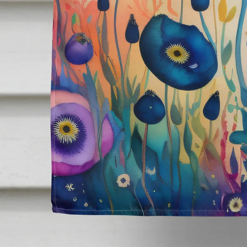 Anemones in Color House Flag Caroline's Treasures
