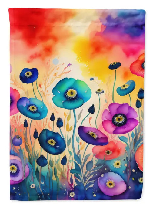 Anemones in Color House Flag Caroline's Treasures
