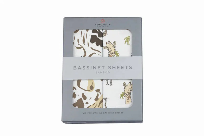 Animal Print & Hungry Giraffe Changing Pad Cover/Bassinet Newcastle Classics