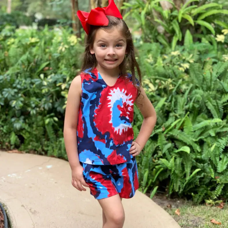 AnnLoren Girls Hoodie Tank and Shorts Set AnnLoren