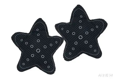 Anne Home - Set of 2 Blue-Shaped Star Pillows OMH USA