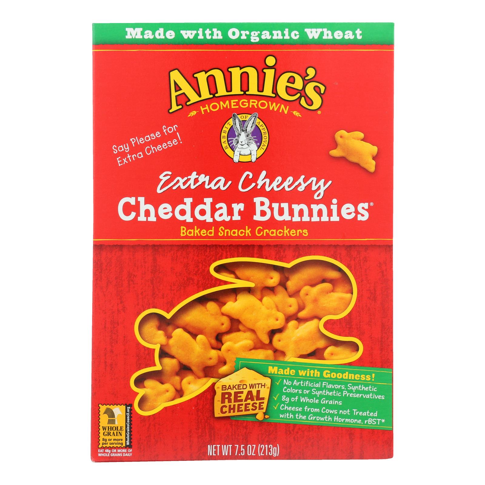 Annie's Homegrown - Chddr Bnnies  X-cheese - Case Of 12-7.5 Oz. Annie's Homegrown