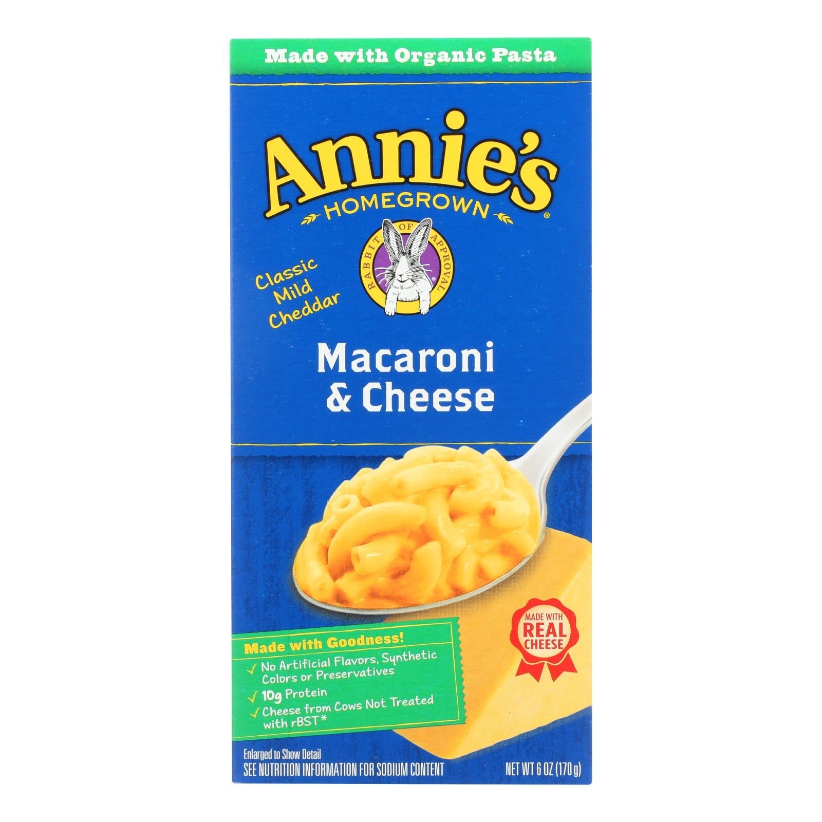 Annie's Homegrown Classic Macaroni And Cheese - Case Of 12 - 6 Oz. Annie's Homegrown