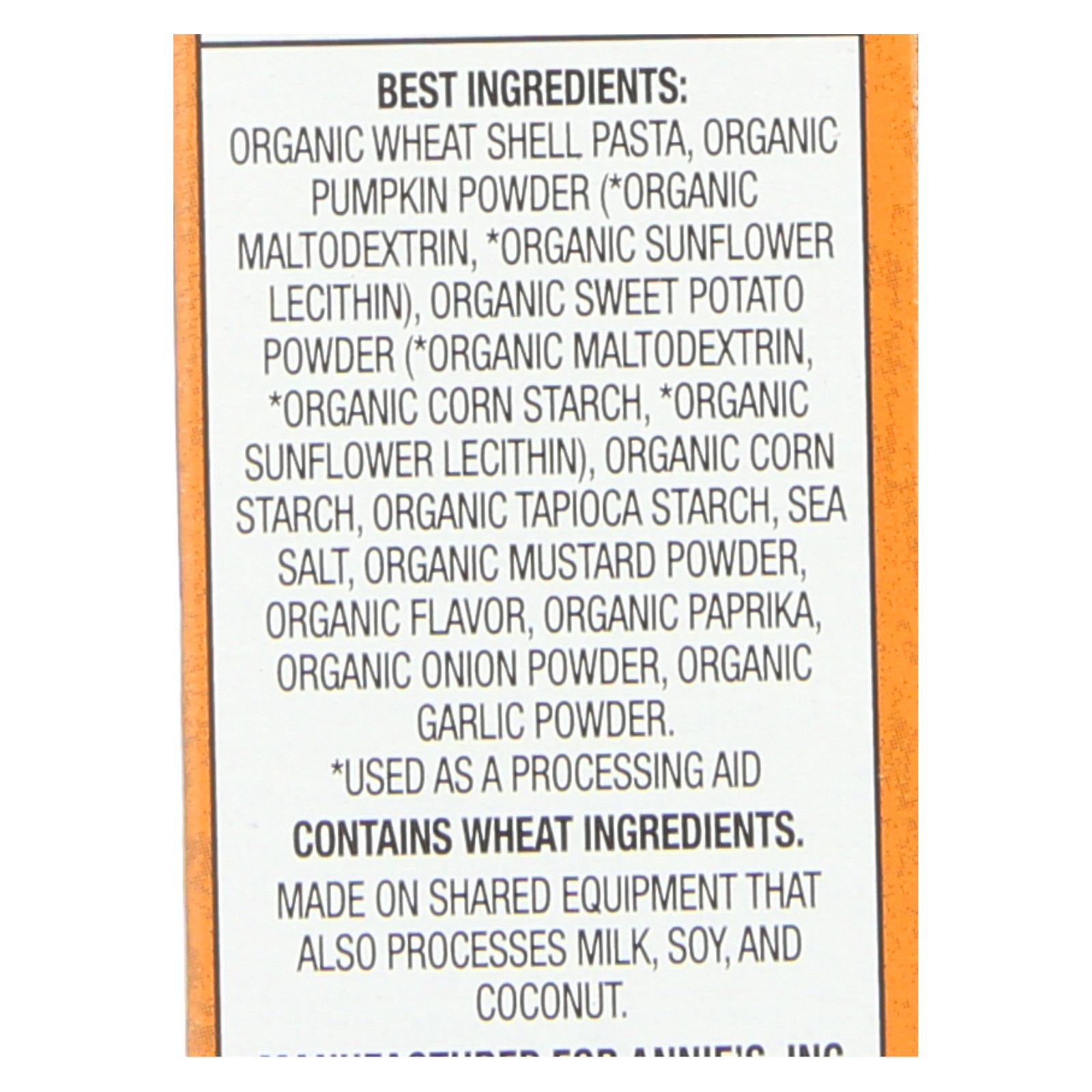 Annie's Homegrown Organic Vegan Shells And Creamy Sauce Pasta Dinner - Case Of 12 - 6 Oz. Annie's Homegrown