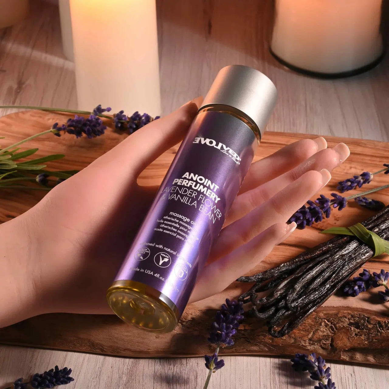 Anoint Perfumery Lavender Flower & Vanilla Massage Oil - GreatEagleInc