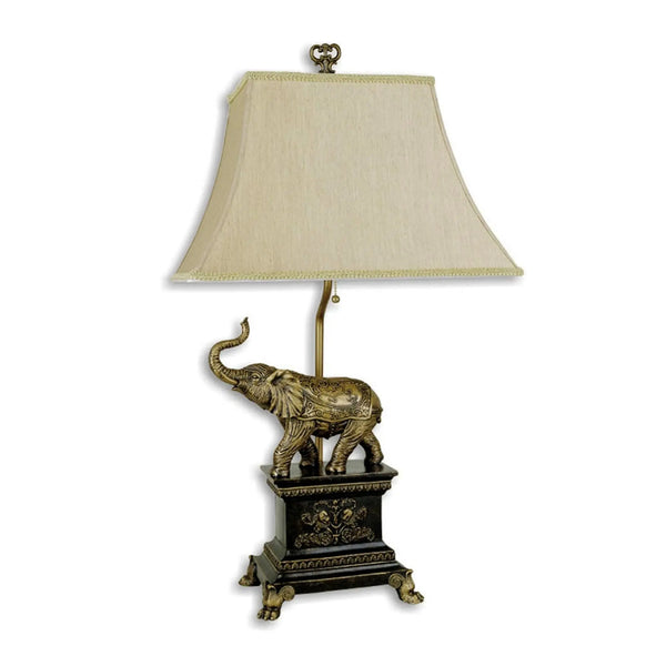 Antique Elephant Table Lamp Homeroots Lighting