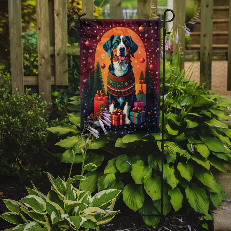Appenzeller Sennenhund Holiday Christmas Garden Flag Caroline's Treasures