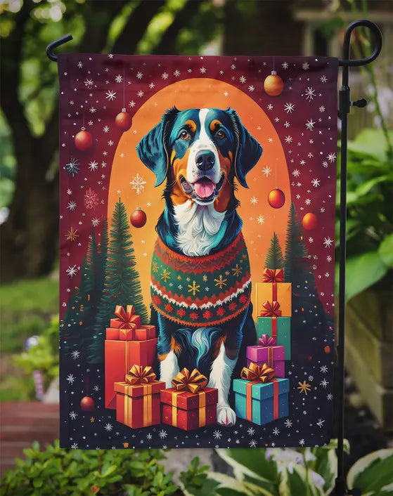 Appenzeller Sennenhund Holiday Christmas Garden Flag Caroline's Treasures