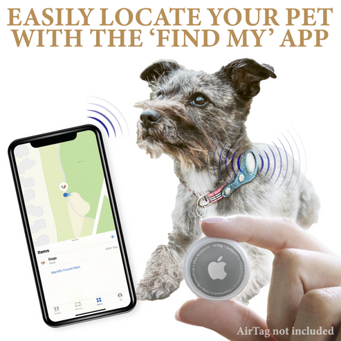 Apple Airtag Collar Urban Dog Stars