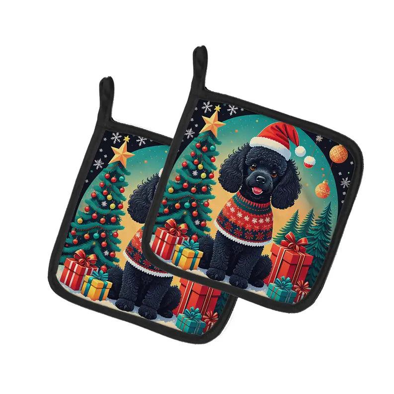 Apricot Toy Poodle Christmas Foam Coasters Caroline's Treasures