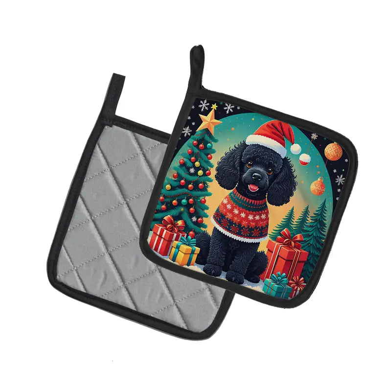 Apricot Toy Poodle Christmas Foam Coasters Caroline's Treasures
