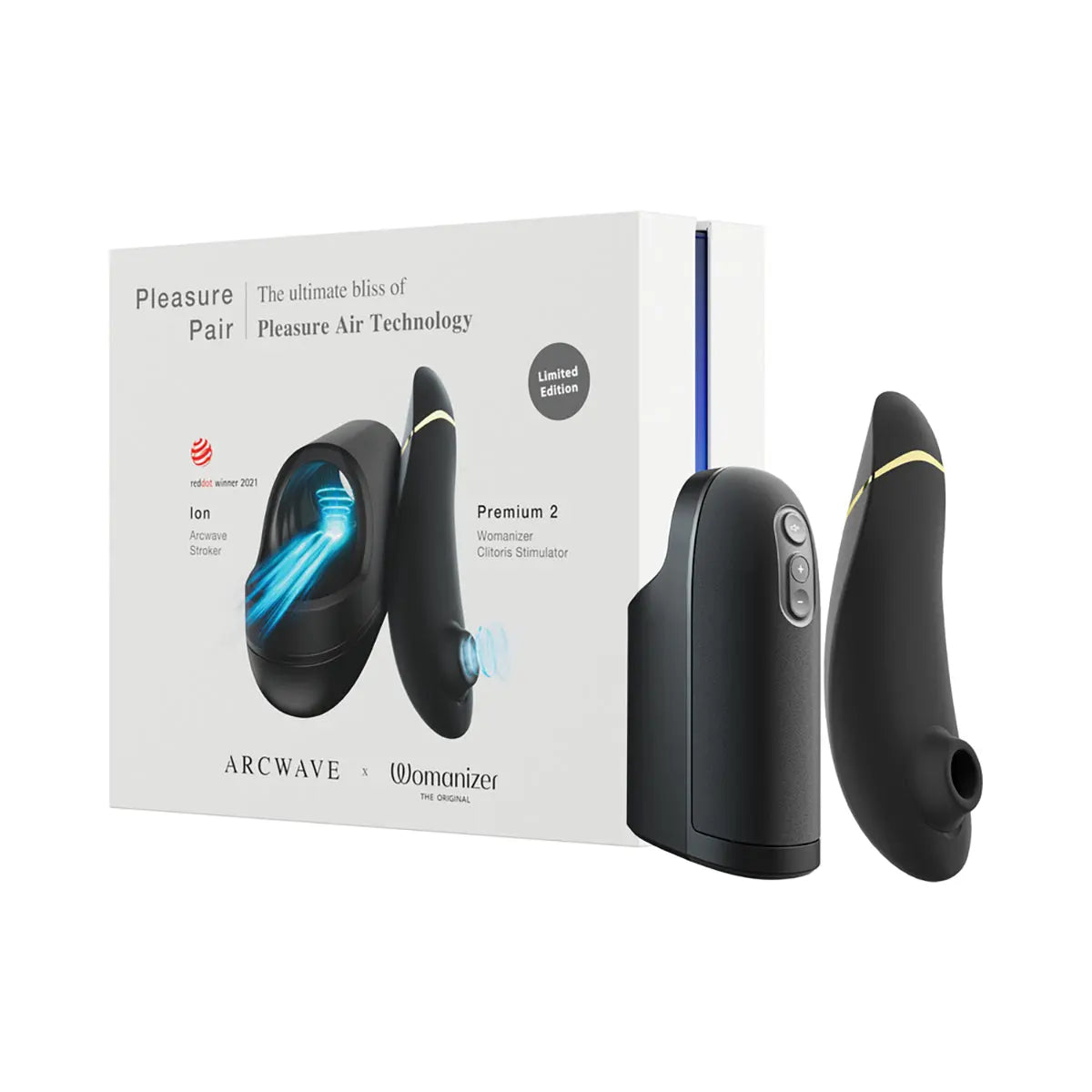 Arcwave Pleasure Pair - Ion + Womanizer Premium 2 Black Womanizer