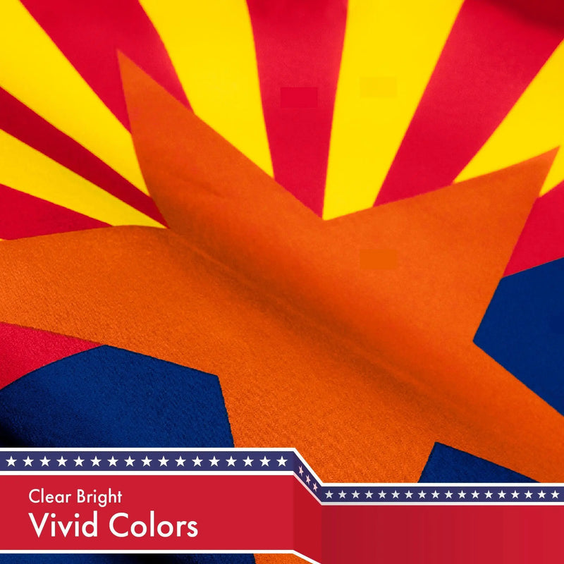 Arizona AZ State Flag 3x5 Ft 2-Pack 150D Printed Polyester By G128 G128