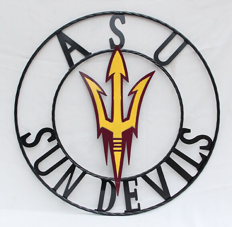 Arizona State University ASU Sun Devils Wrought Iron Wall Decor LRT SALES