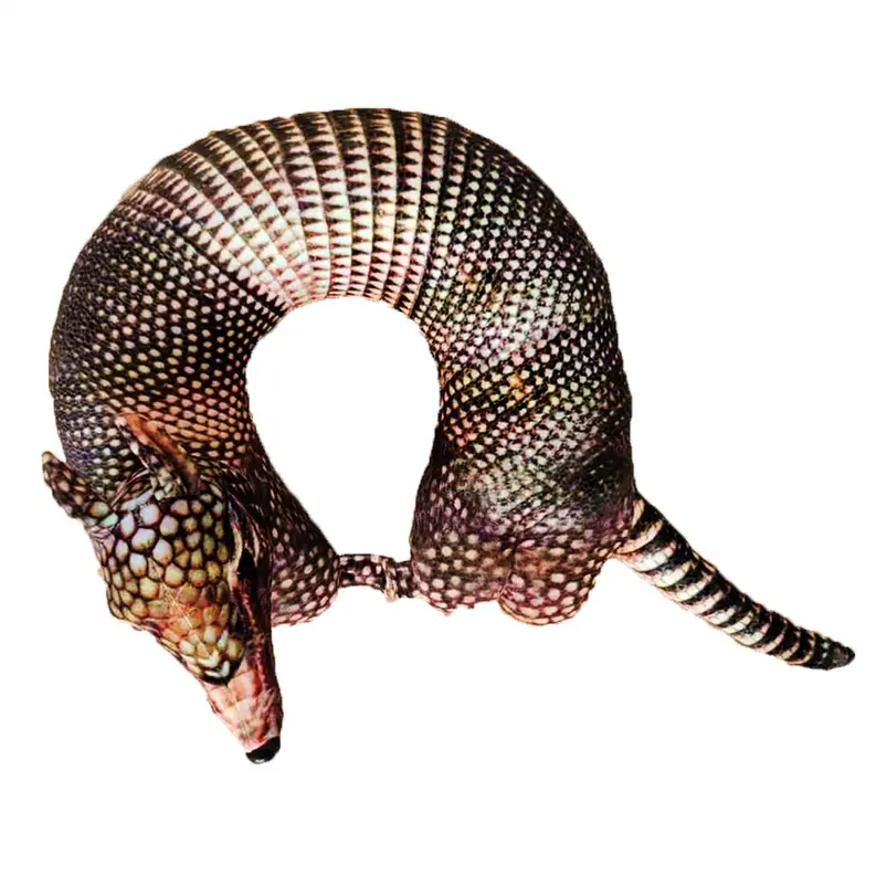 Armadillo Neck Pillow Plush Stuffed Animal Texas Toy Distribution
