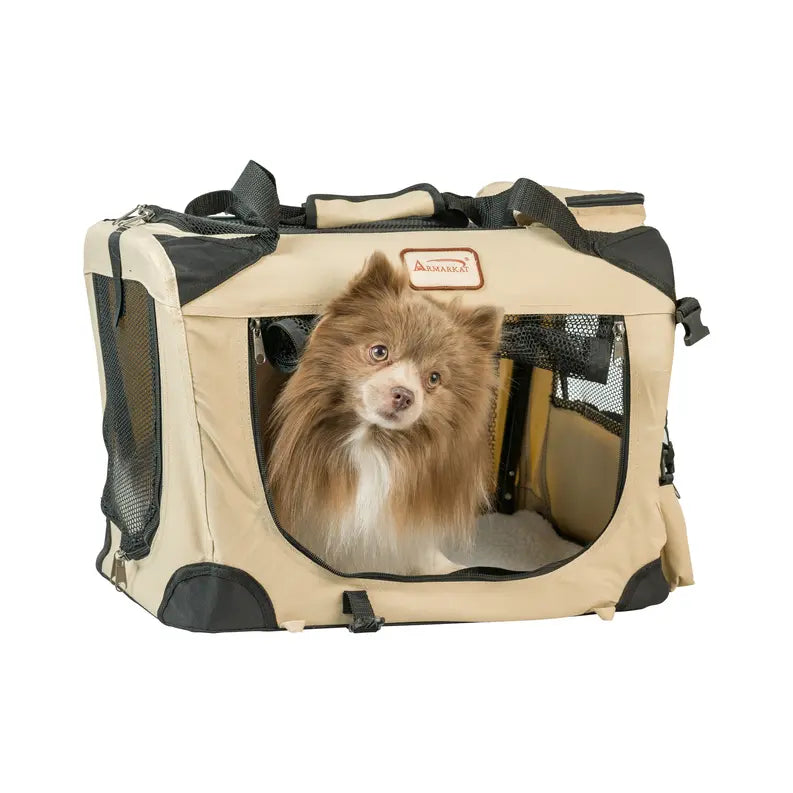 Armarkat FoldIng Soft Dog Crate Pet Travel Carrier PC201B AeroMark