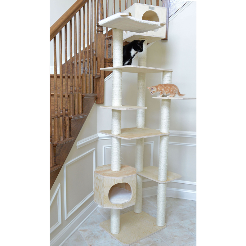 Armarkat Premium Scots Pine 89" Cat Tree Tower W 7 Levels AeroMark