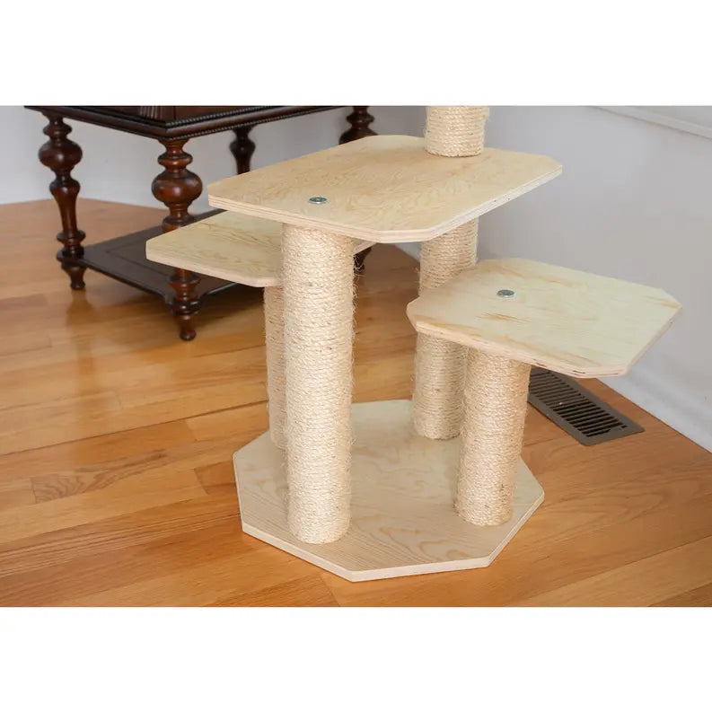 Armarkat Premium  Scots Pine, Solid Wood Cat Tree 46" Tall AeroMark