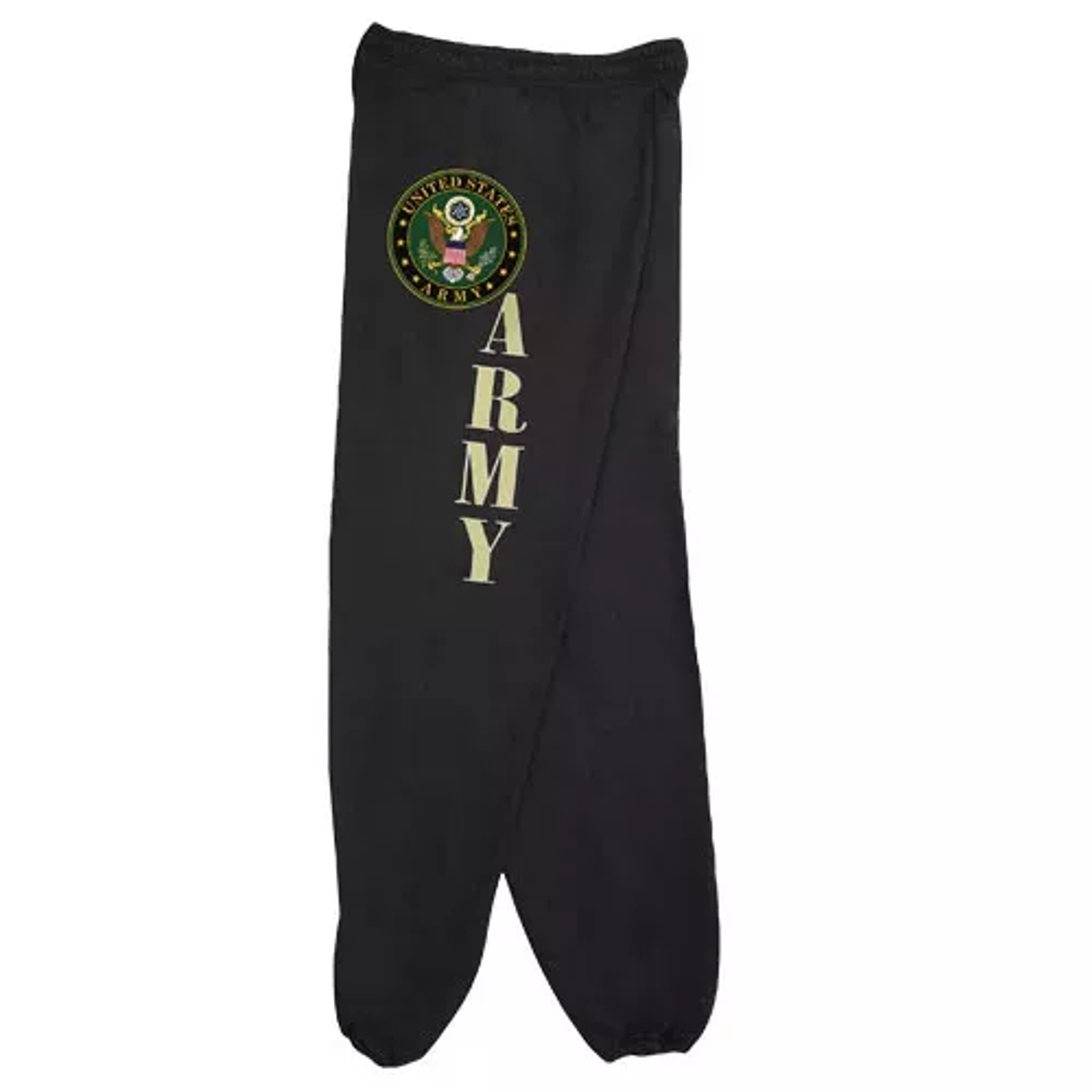 Army Logo Mens Sweatpant Black Fox Outdoor