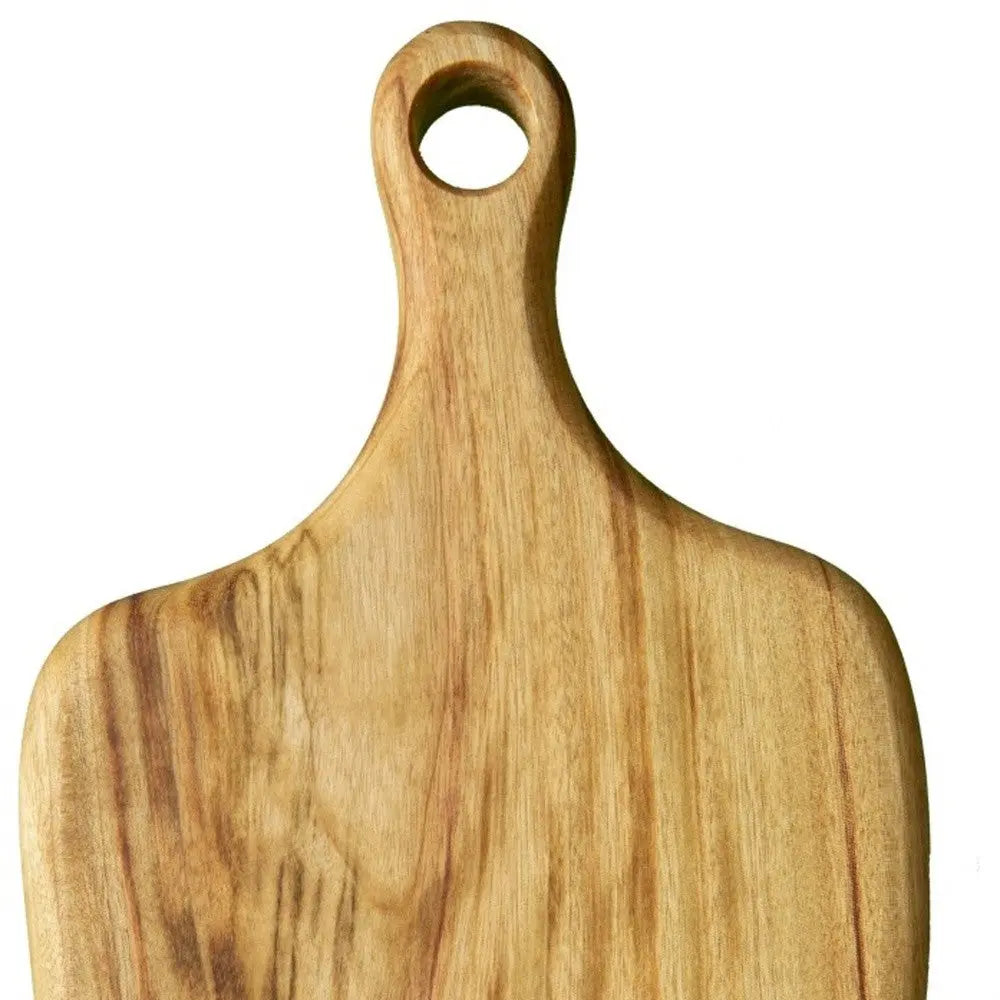 Artisan Organic Edge Anti Bacterial Wood Paddle Board Homeroots Kitchen & Dining