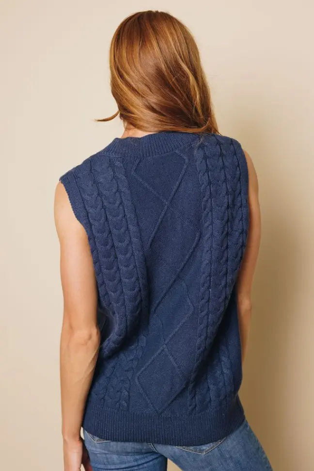 Arya Sleeveless Sweater Tank Stay Warm in Style