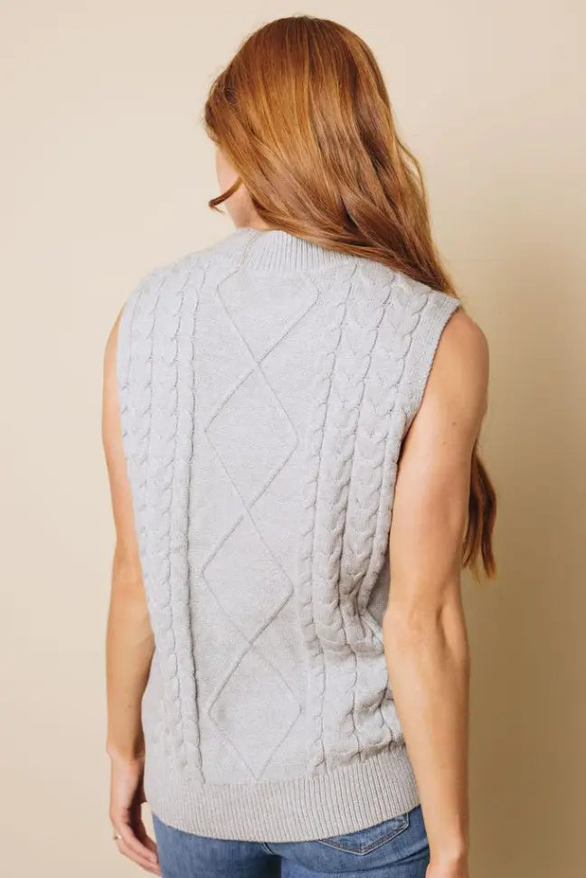Arya Sleeveless Sweater Tank Stay Warm in Style