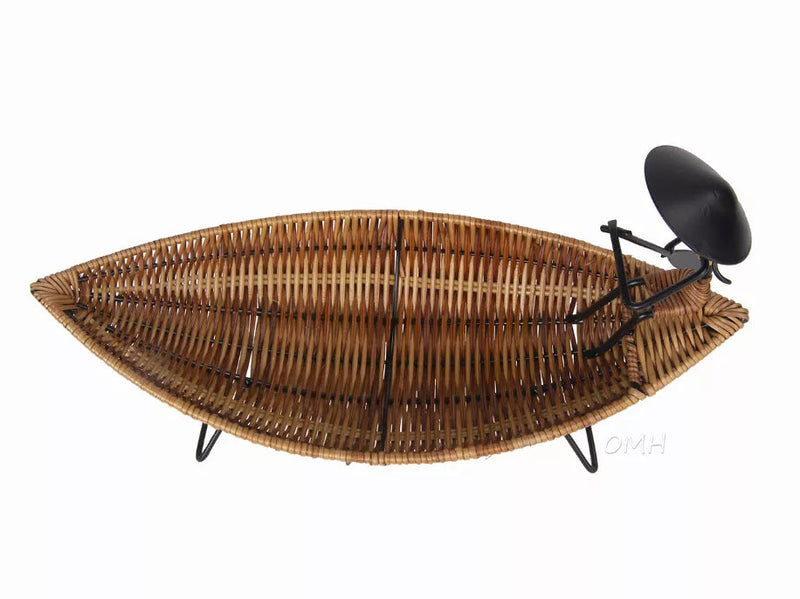 Asian Style Tranquility Boat Basket OMH USA