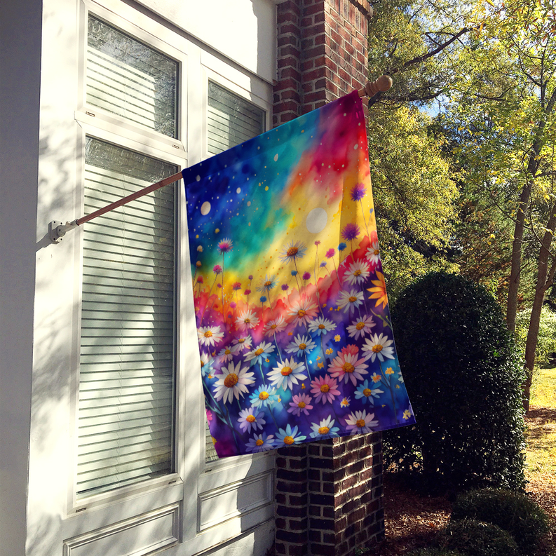 Asters in Color House Flag Caroline's Treasures