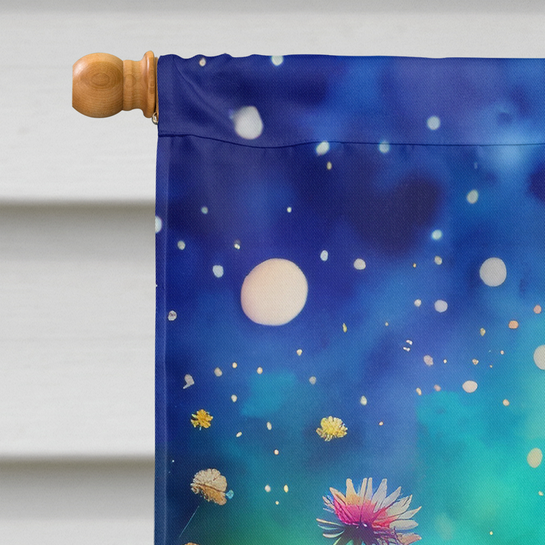 Asters in Color House Flag Caroline's Treasures