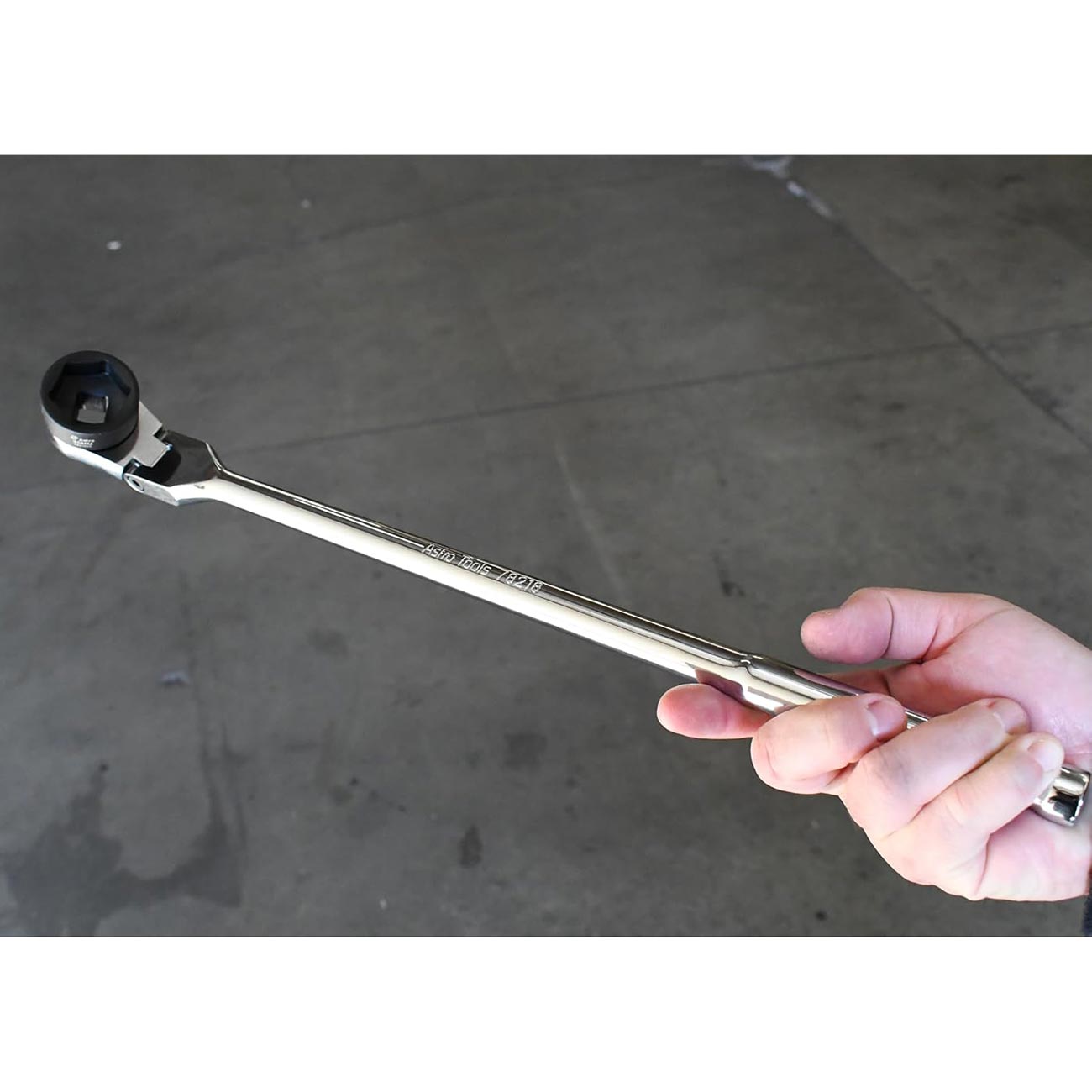Astro Tools Extra-long Flex Head Ratchet Wrench For 1/2" Nano Sockets ASTRO