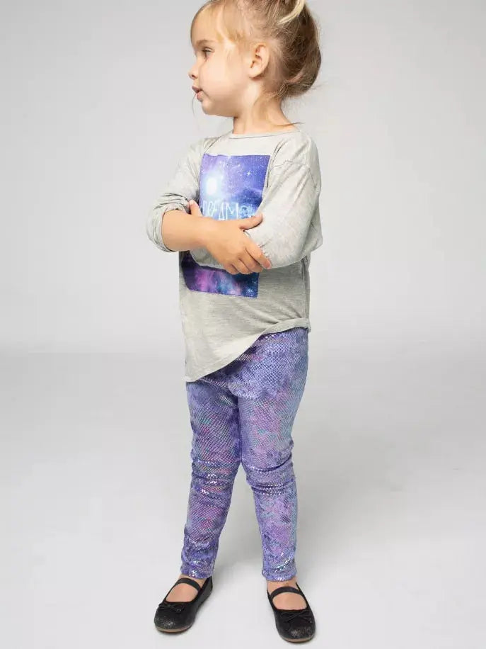 Asymmetrical Tunic Ft "Dream Big" Graphic Patch Little Mass