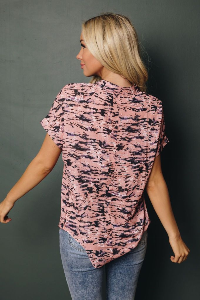 At The Villa Printed Shirt Stay Warm in Style