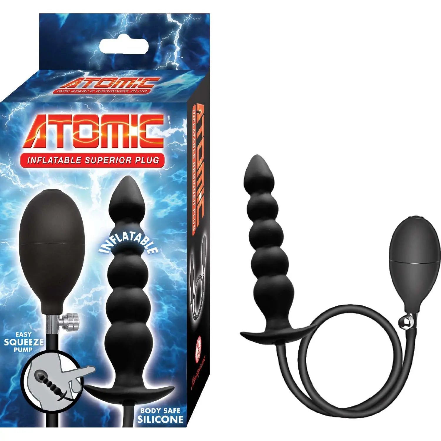 Atomic Inflatable Superior Plug Black Nasstoys