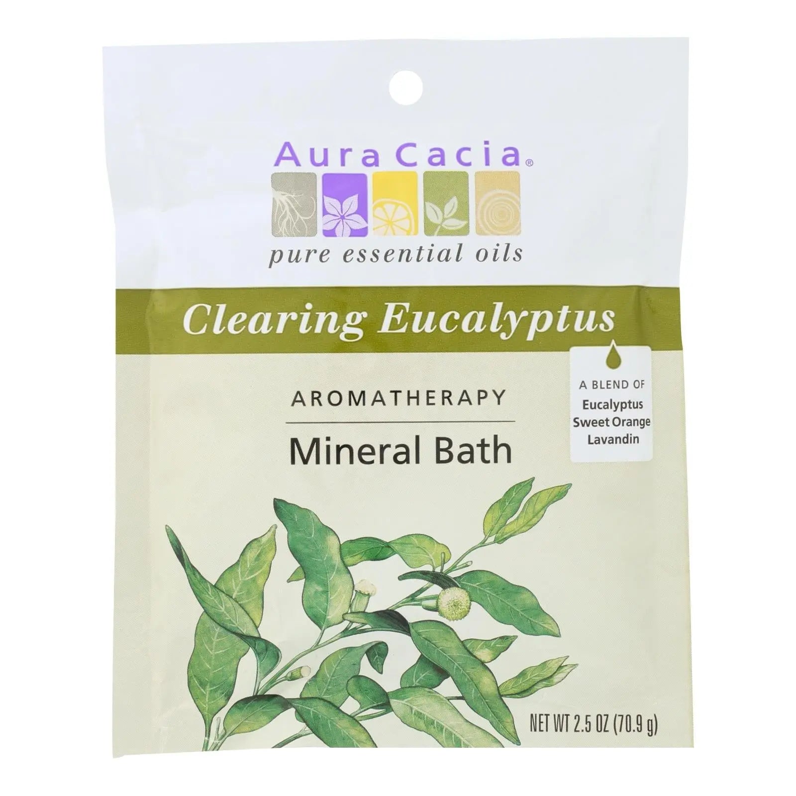 Aura Cacia - Aromatherapy Mineral Bath Eucalyptus Harvest - 2.5 Oz - Case Of 6 Aura Cacia