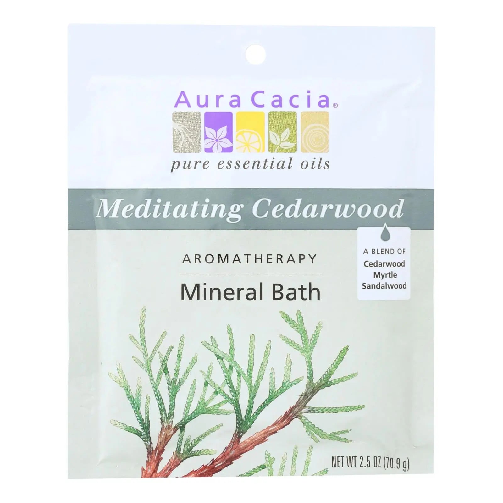 Aura Cacia - Aromatherapy Mineral Bath Meditation - 2.5 Oz - Case Of 6 Aura Cacia