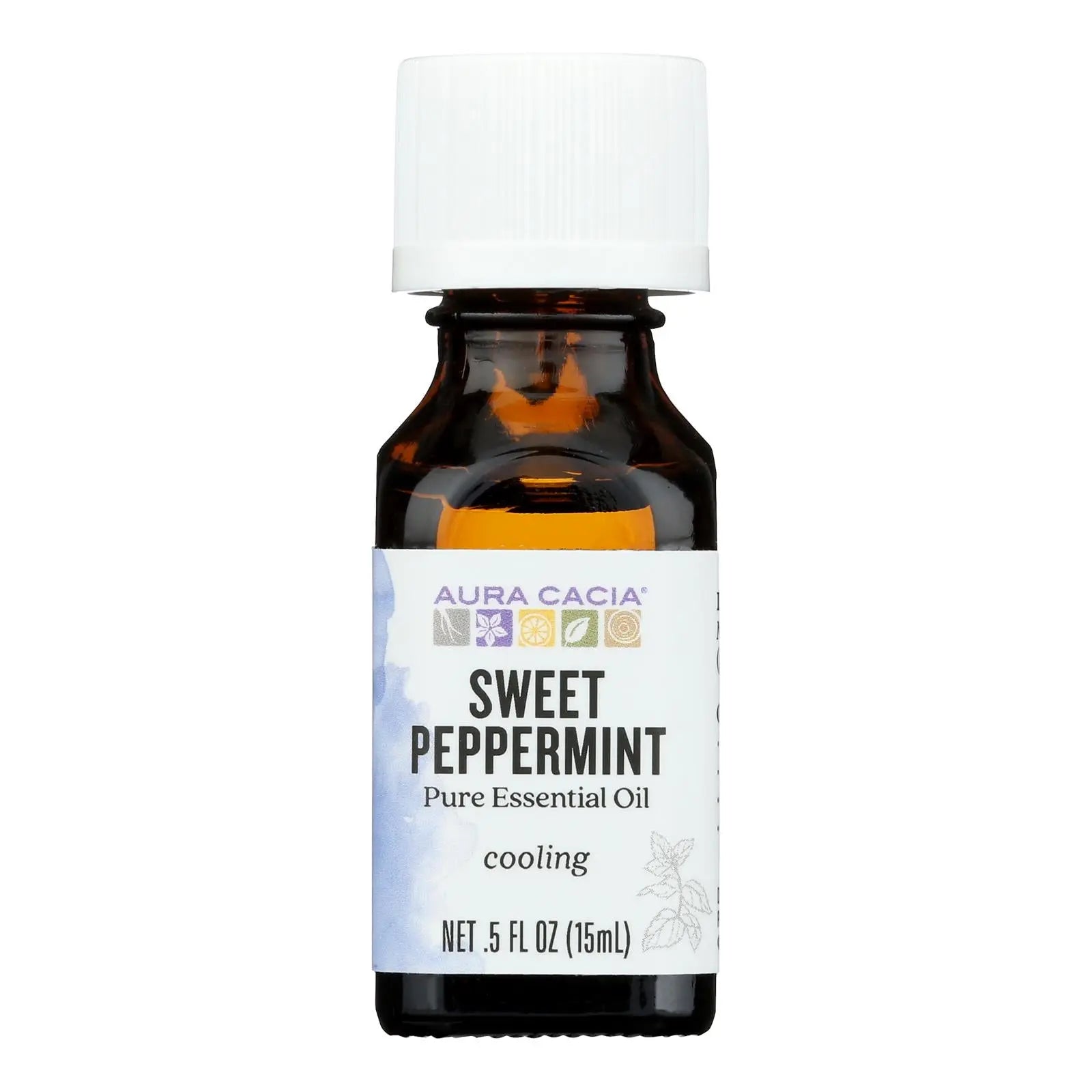 Aura Cacia - Essential Oil - Peppermint Sweet - Case Of 1 - .50 Fl Oz. Aura Cacia