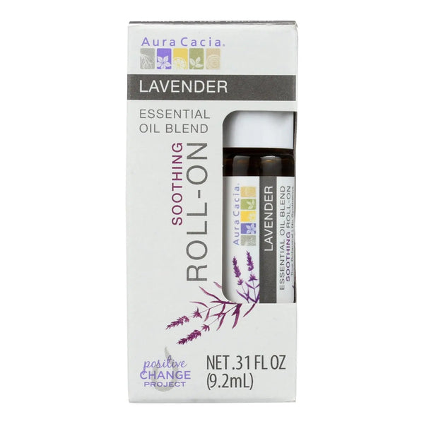 Aura Cacia - Roll On Essential Oil - Lavender - Case Of 4 - .31 Fl Oz - GreatEagleInc