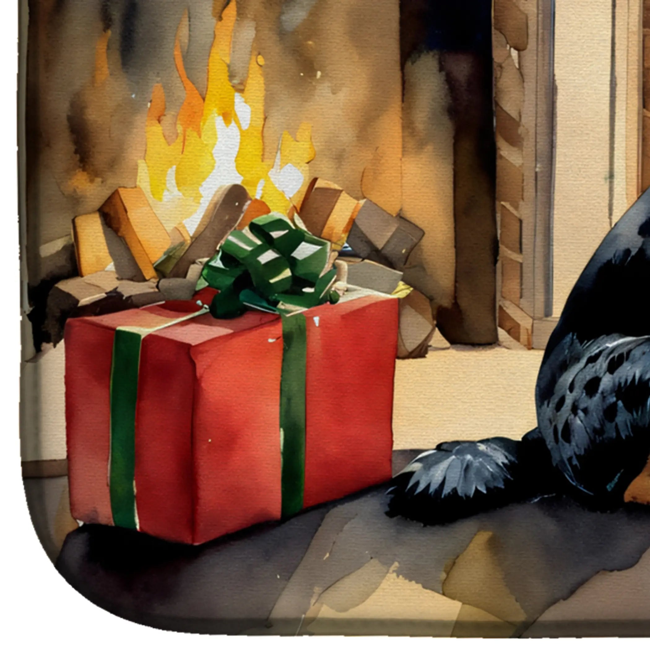 Australian Cattle Dog Cozy Christmas Dish Drying Mat Caroline's Treasures
