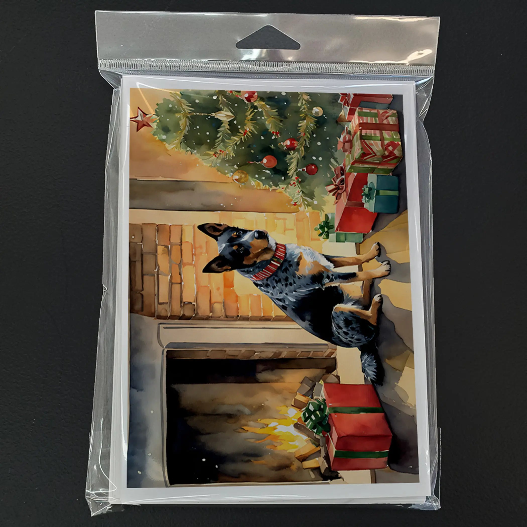 Australian Cattle Dog Cozy Christmas Greeting Cards Pack of 8 Caroline's Treasures