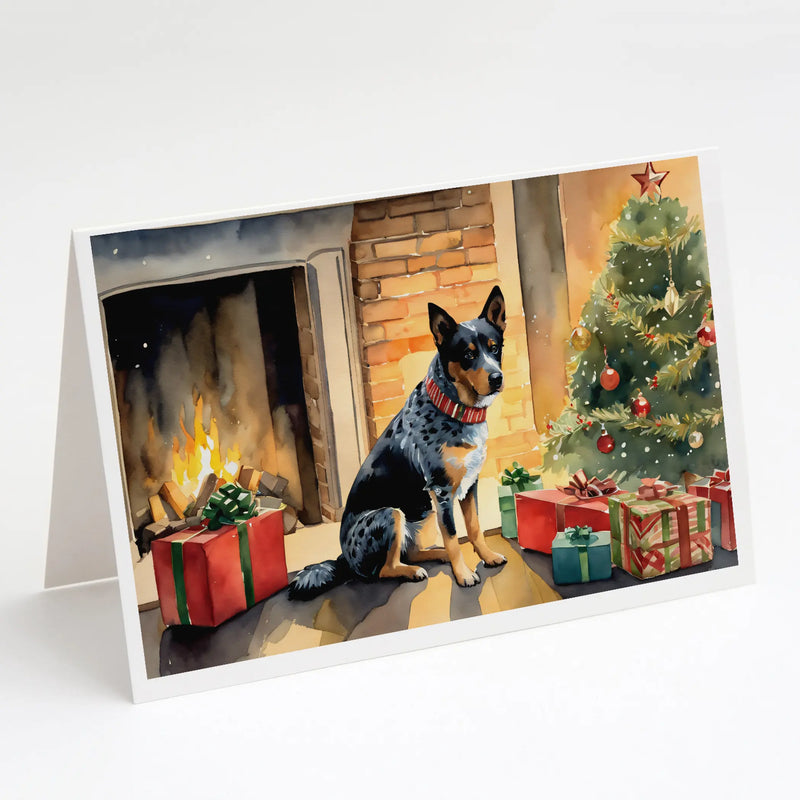 Australian Cattle Dog Cozy Christmas Greeting Cards Pack of 8 Caroline's Treasures