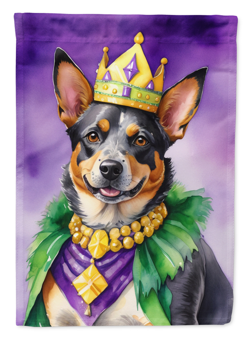 Australian Cattle Dog King of Mardi Gras Garden Flag Caroline's Treasures