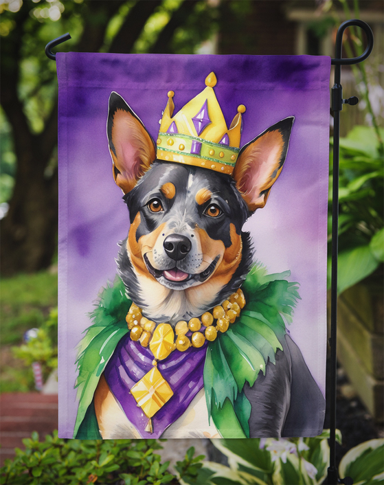 Australian Cattle Dog King of Mardi Gras Garden Flag Caroline's Treasures