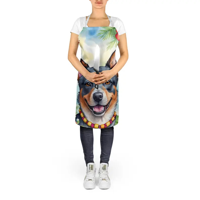 Australian Cattle Dog Luau Apron Caroline's Treasures