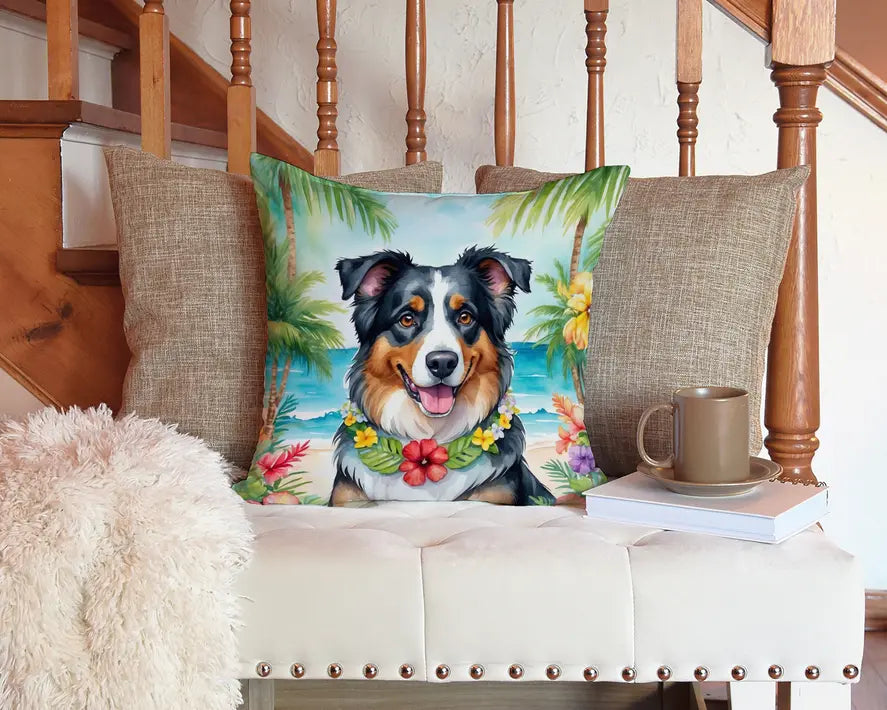 Australian Shepherd Luau Pair of Pot Holders Caroline's Treasures