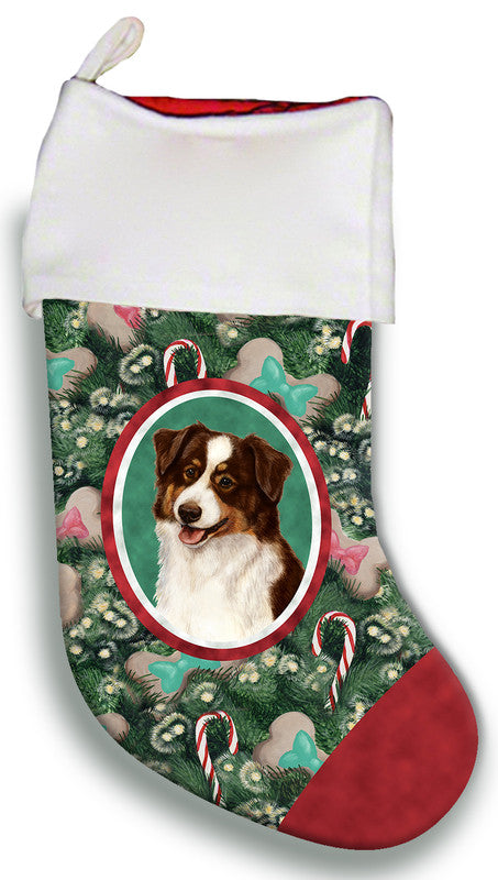 Australian Shepherd Red Tri - Best of Breed Christmas Stocking Best of Breed