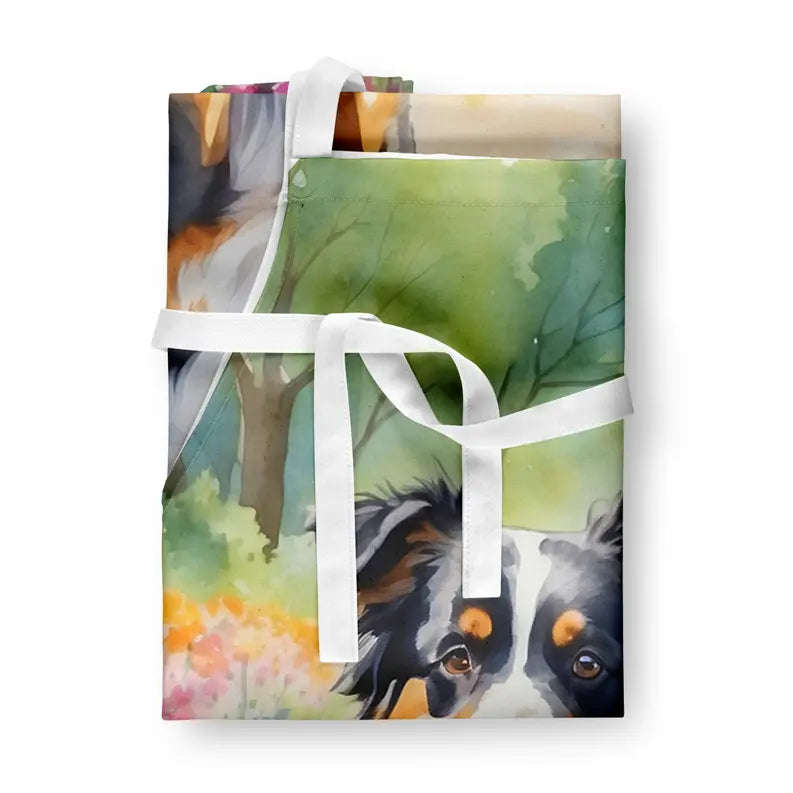 Australian Shepherd Spring Garden Apron Caroline's Treasures