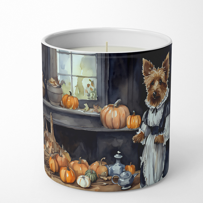 Australian Terrier Fall Kitchen Pumpkins Decorative Soy Candle Caroline's Treasures